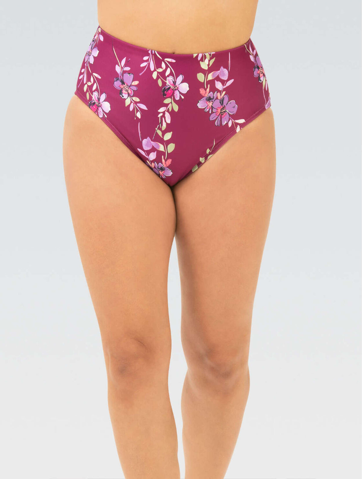 Women's Aquashape High-Waisted Contemporary Brief: Blossom - High-Waisted front