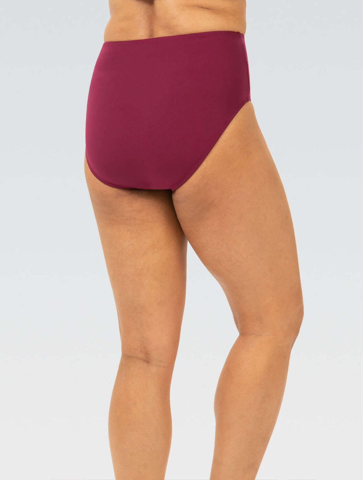 Women's Aquashape High-Waisted Contemporary Brief: Cabernet - High-Waisted back