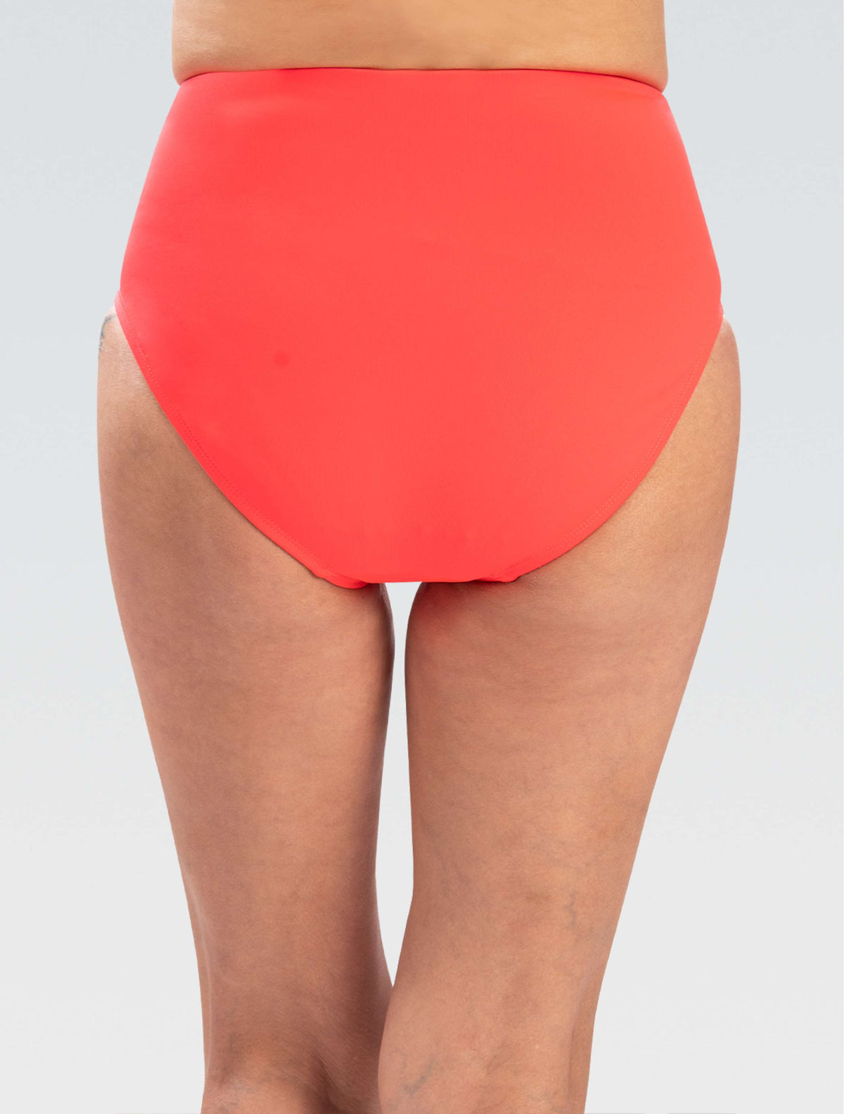 Women's Aquashape High-Waisted Contemporary Brief: Coral Spice - High-Waisted back-model