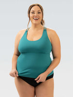 Women's Aquashape High-Waisted Contemporary Brief: Jade - High-Waisted front