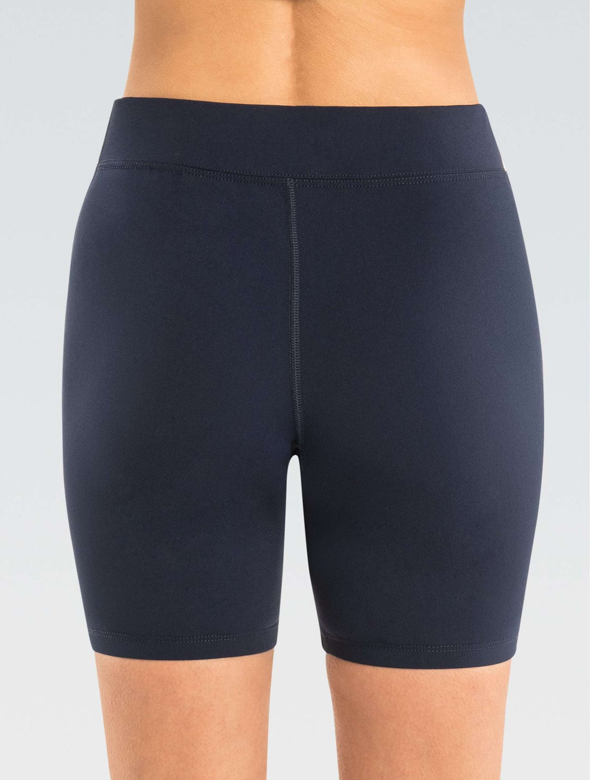 Women's Aquashape Navy Mid-Length Shorts - Navy back