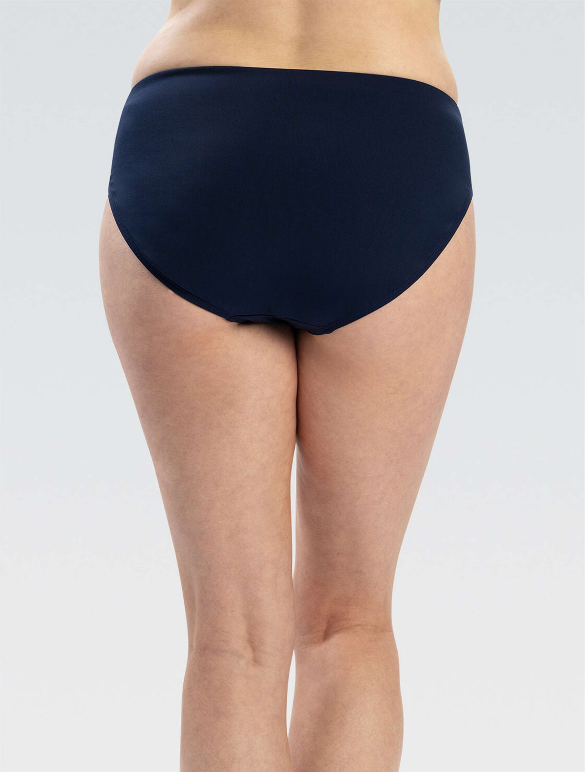 Women's Aquashape Navy Mid-Rise Moderate Brief - Navy Mid-Rise back