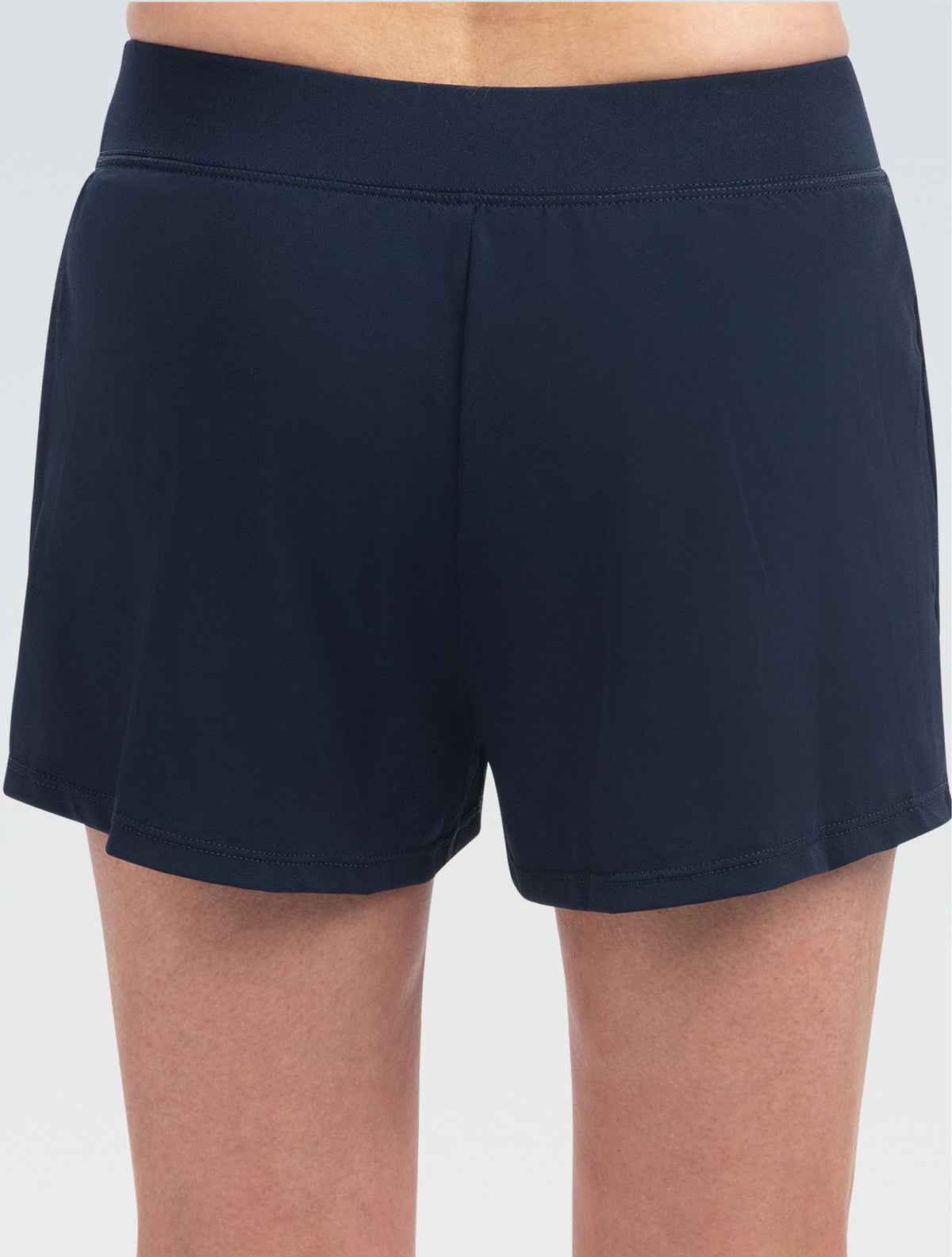 Women's Aquashape Navy Solid Loose Fit Short - Navy Solid back