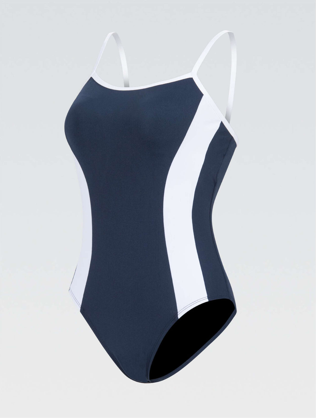 Women's Aquashape Navy Straight Back Moderate Lap One Piece - Navy Straight Back Moderate Lap front