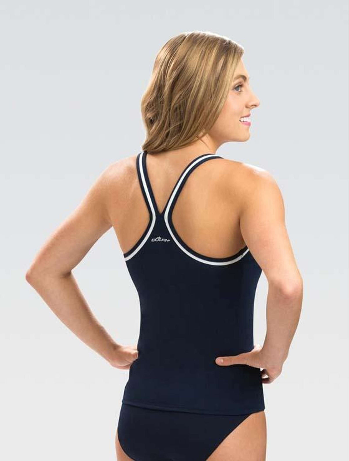 Women's Guard Navy Tankini Top - Guard Navy back