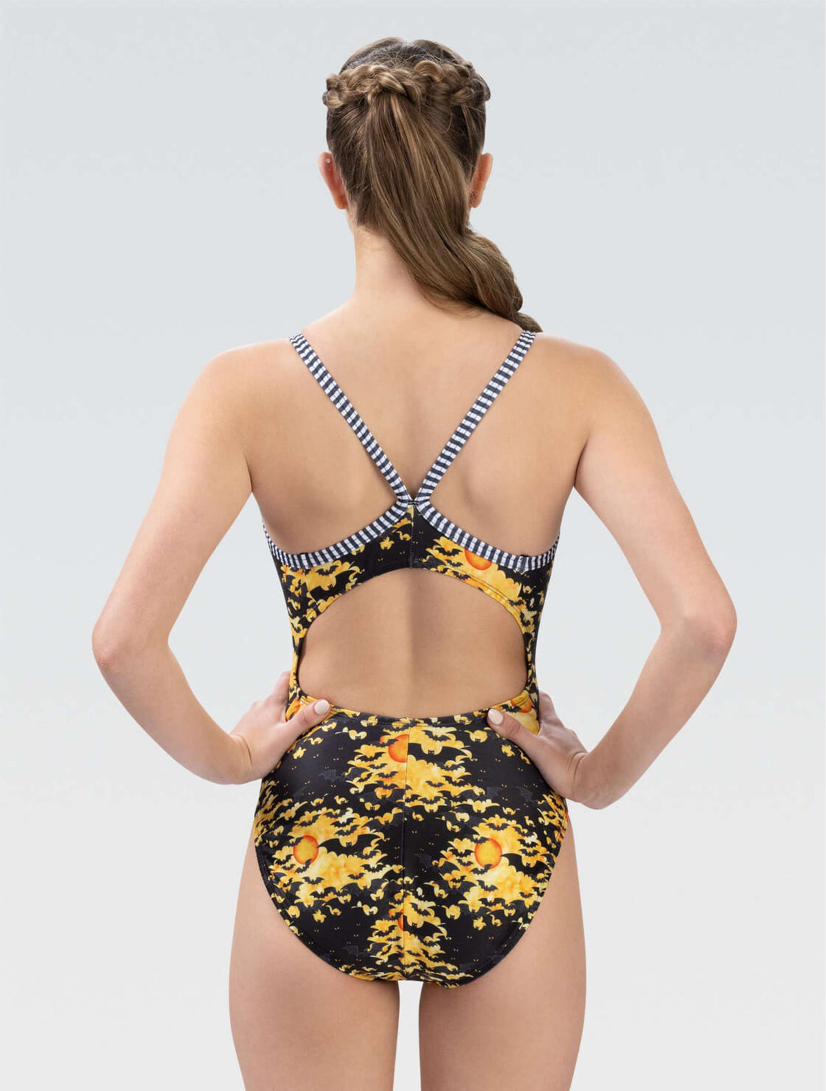 Women's Uglies Bat Dance V-Back One Piece - Bat Dance back
