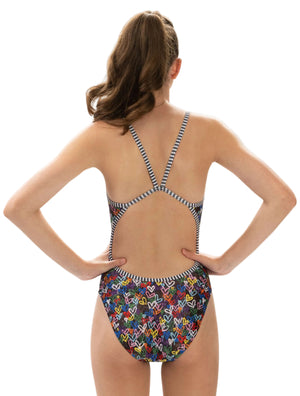 Women's Uglies Love Wins String Back One Piece - Love Wins String Back back