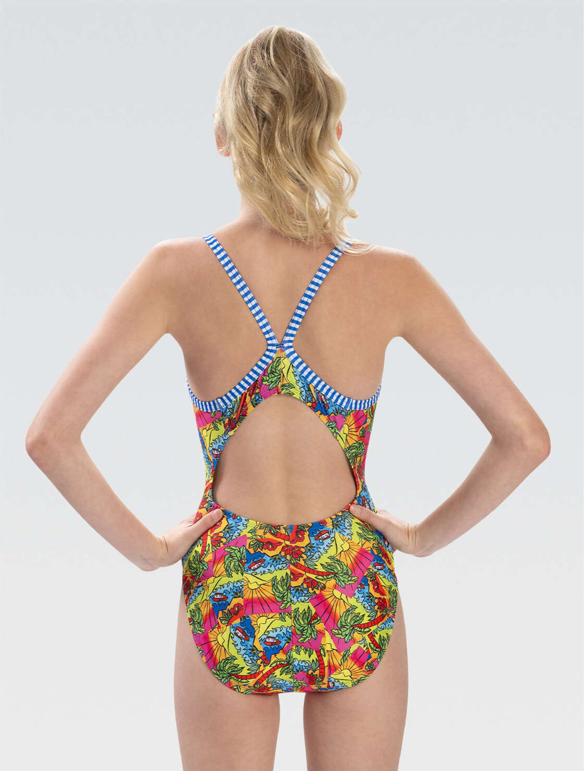 Women's Uglies Seaside V-Back One Piece - Seaside back