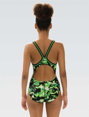 XtraSleek Implode Green DBX Back One Piece - Implode Green back