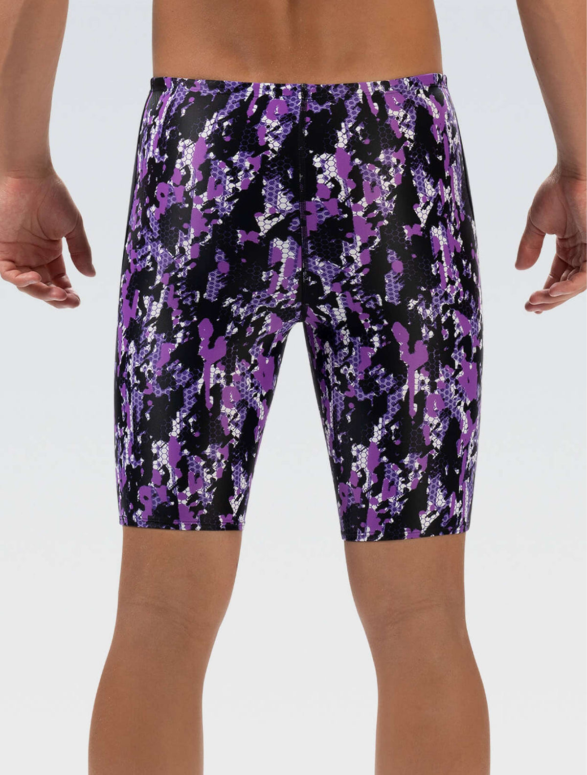 XtraSleek Men's Breaker Purple Spliced Jammer - Breaker Purple back