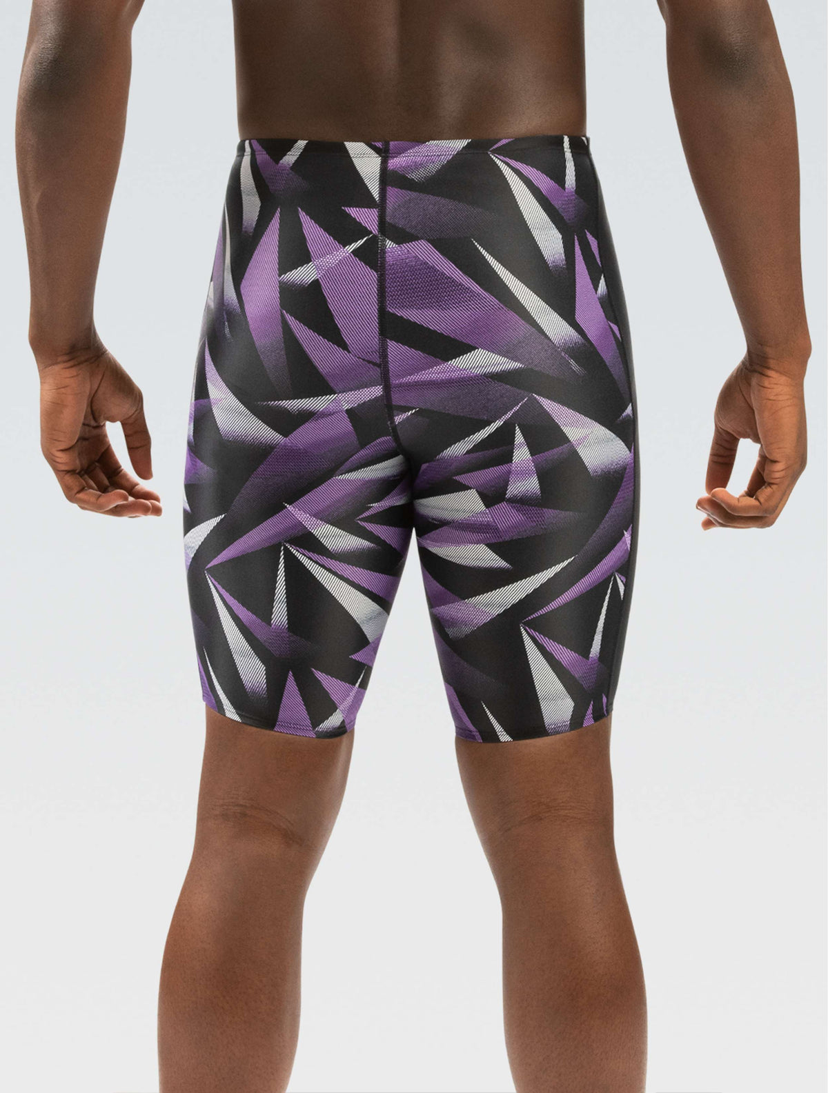 XtraSleek Men's Galactic Purple Spliced Jammer - Galactic Purple back