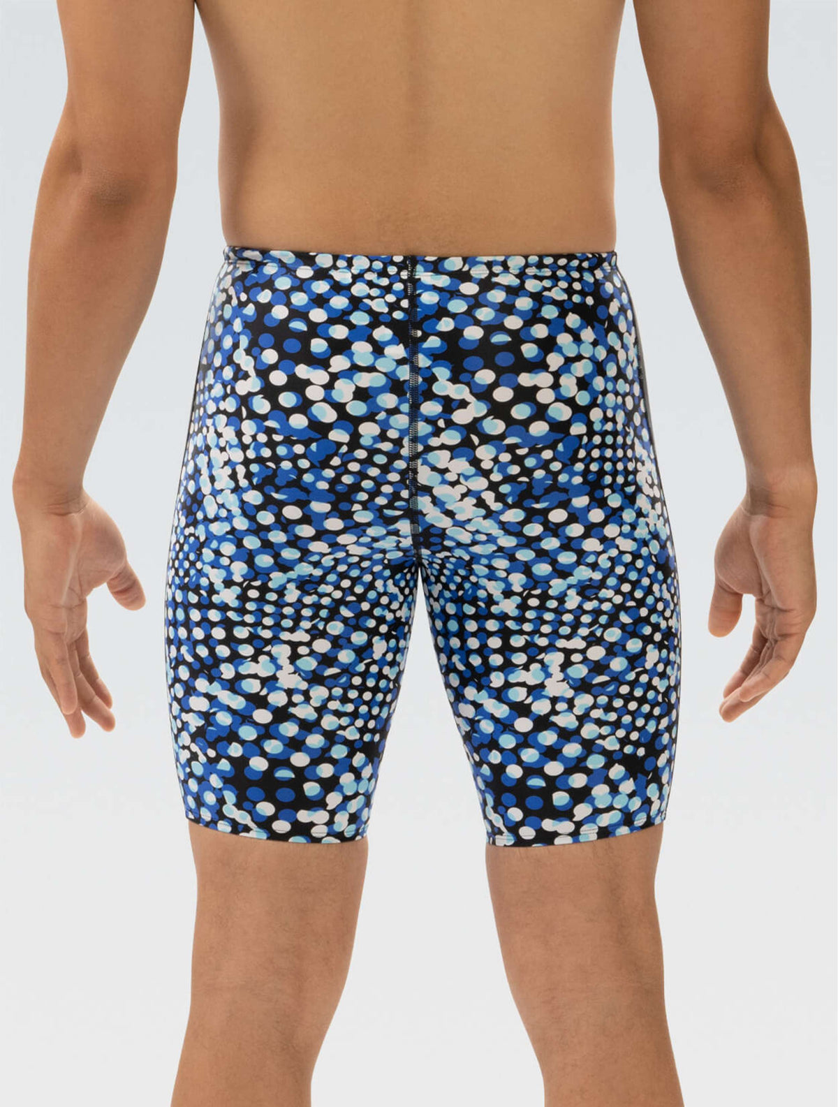XtraSleek Men's Propel Blue Spliced Jammer - Propel Blue back
