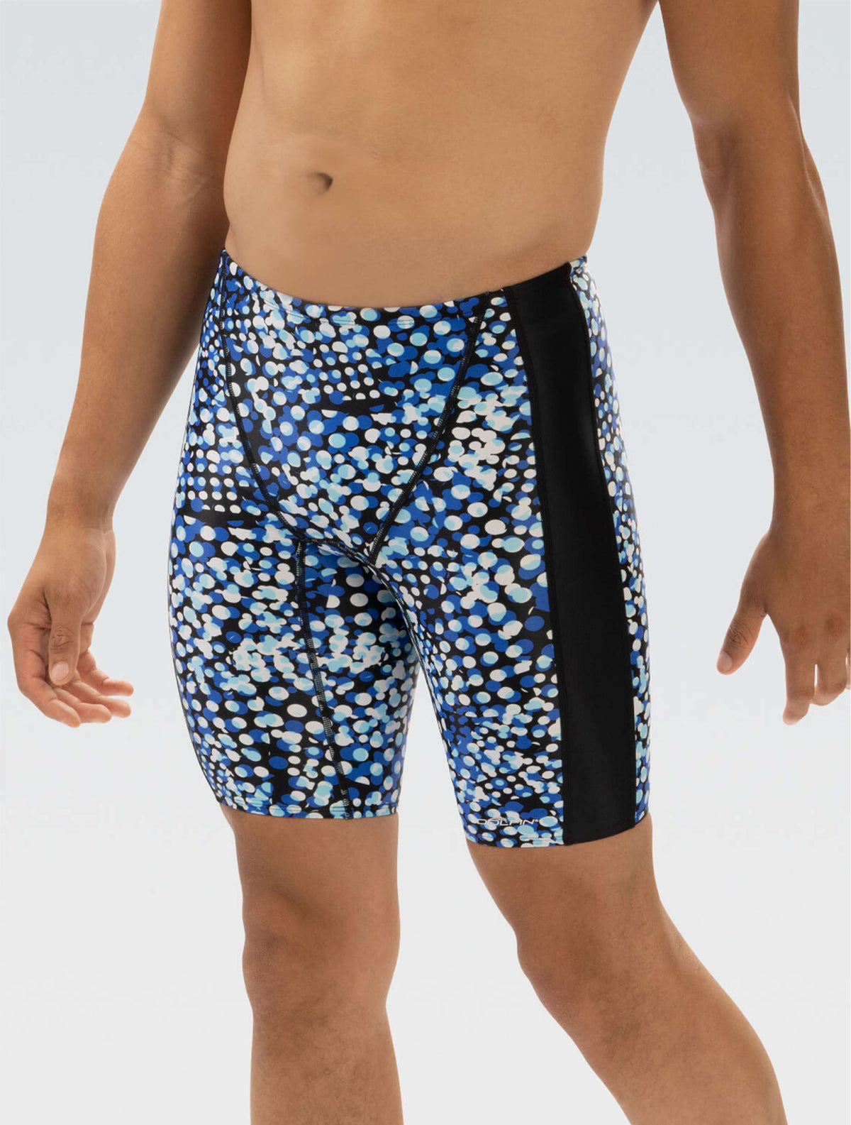 XtraSleek Men's Propel Blue Spliced Jammer - Propel Blue front