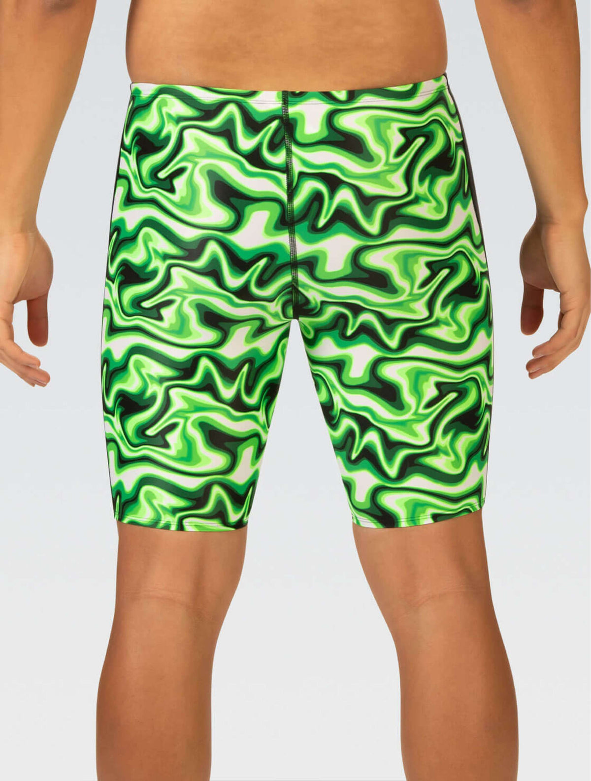 XtraSleek Men's Surge Green Spliced Jammer - Surge Green back