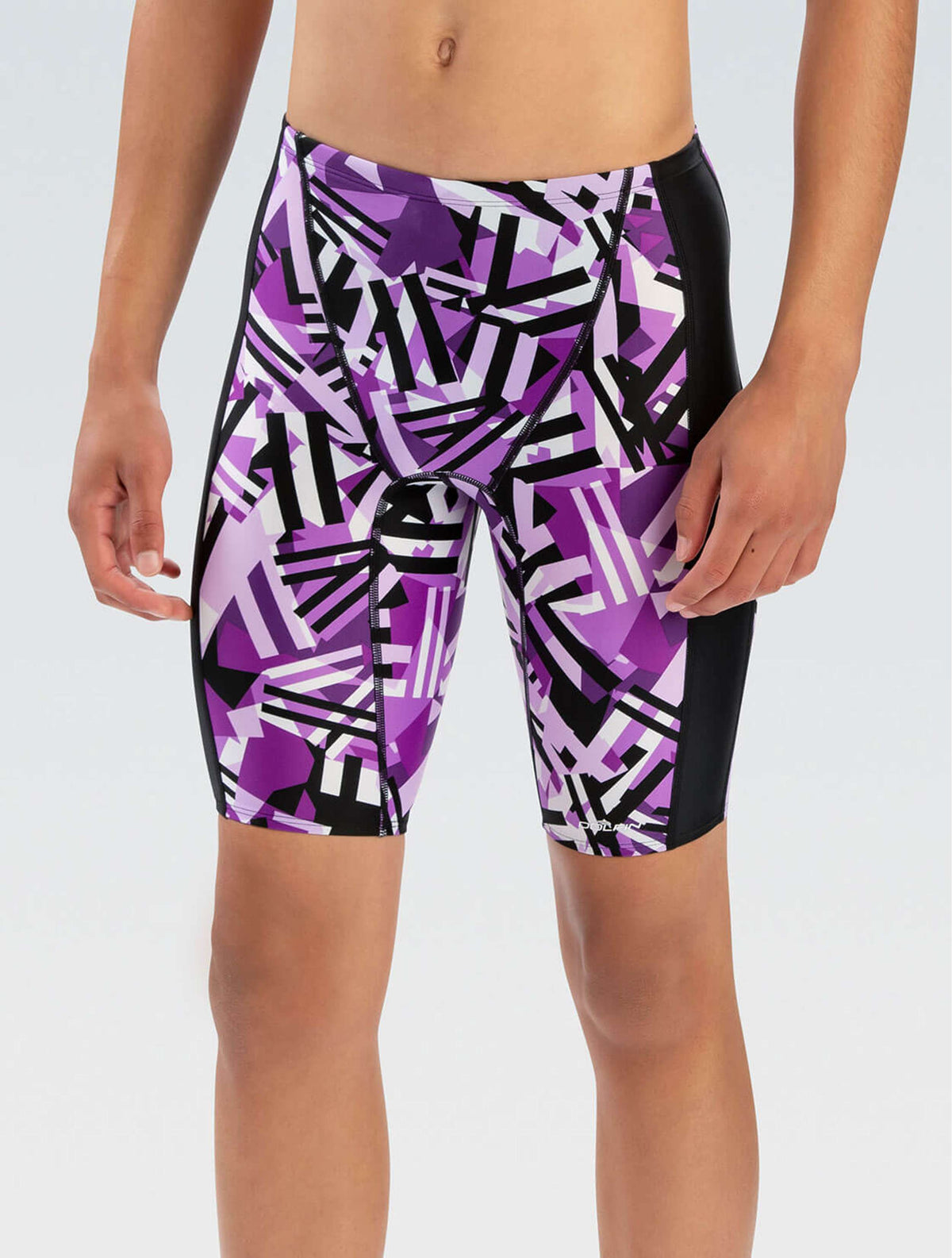 XtraSleek Men's Tectonic Purple Spliced Jammer - Tectonic Purple front