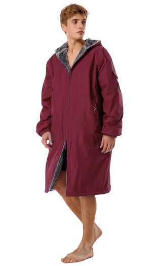Adoretex Unisex Team Swim Parka with Faux Fur Lining - 27